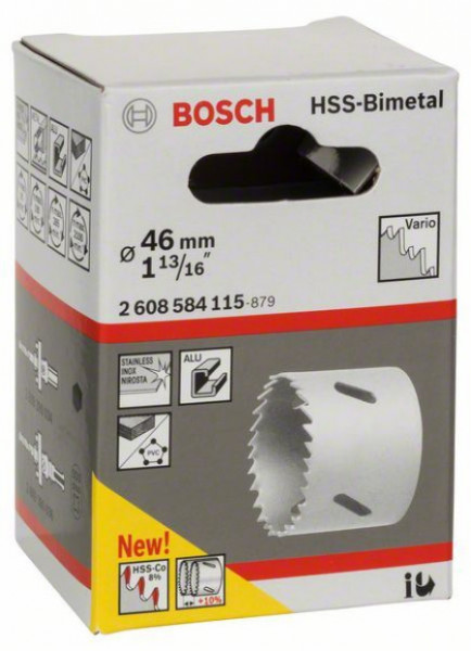 Bosch testera za otvore HSS-bimetal za standardne adaptere 46 mm, 1 13/16" ( 2608584115 )
