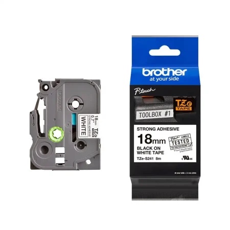 Brother TZES241 18mm B/W TZ Strong traka