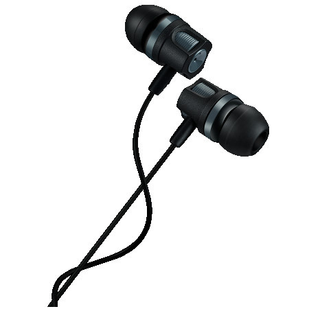 Canyon EP-3 stereo earphones with microphone, dark gray, cable length 1.2m, 21.5*12mm, 0.011kg ( CNE-CEP3DG ) - Img 1