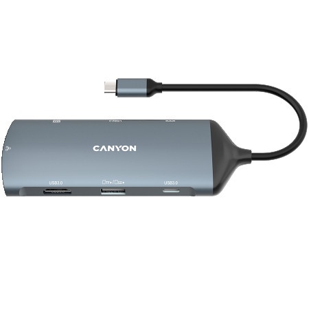 Canyon hub DS-15 8in1 4k USB-C Dark Grey ( CNS-TDS15 )