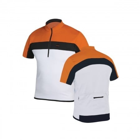 Capriolo odeća biciklistička majica white/orange vel xl ( 282810-WX )