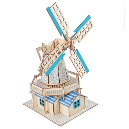Čarolijashop 3d drvena slagalica - Holandska vetrenjača ( 83)