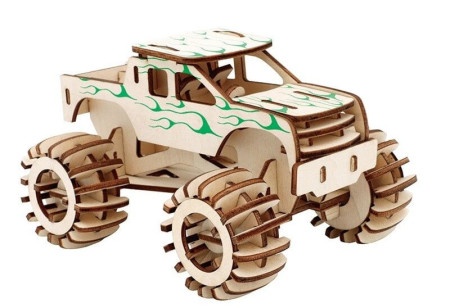 Čarolijashop 3d drvena slagalica - Monster kamion ( 462)