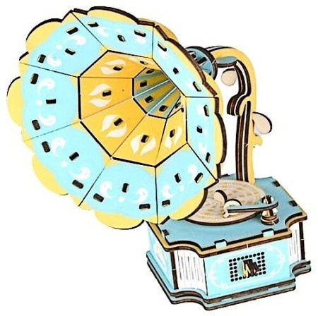 Čarolijashop 3d drvene puzzle - GRAMOFON ( 760)