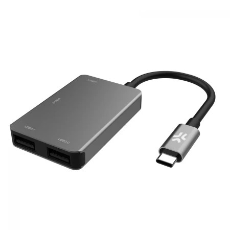 Celly USB-C Hub 4xUSB-A port siva ( 77103 )