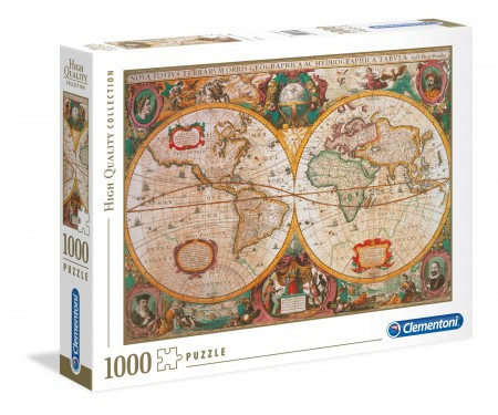 Clementoni puzzle 1000 hqc old map ( CL31229 )