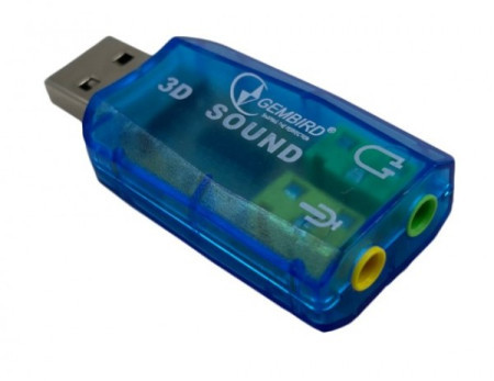 CMP-SOUNDUSB13 ** Gembird USB 5.1 3D zvucna karta, zamenjuje audio kontrolor u PC (SC-USB-01) (223)