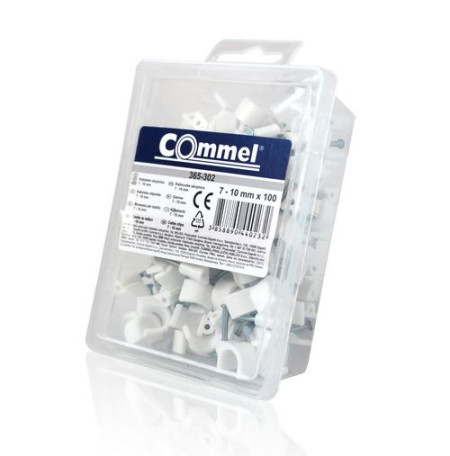 Commel kablovske obujmice 4-7 mm, bela 100 kom ( c365-301 )