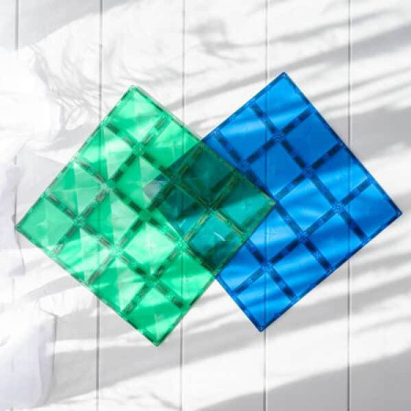 Connetix Magnetni konstruktor Rainbow Blue & Green Base plate 2 dela ( SW10135 )