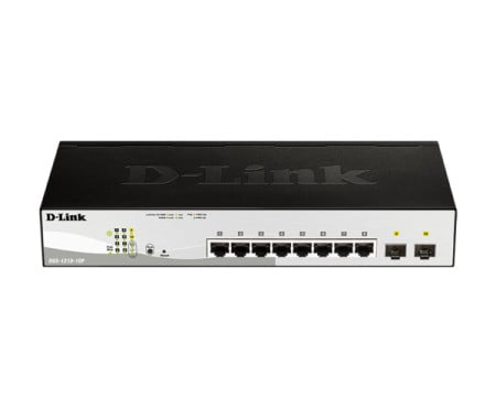 D-Link LAN Switch DGS-1210-10P/E 10/100/1000 8PoEport/2SFP Smart - Img 1