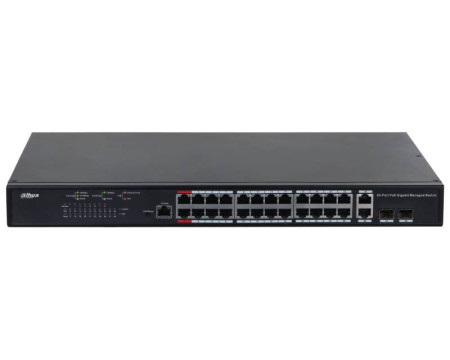 Dahua pfs4226-24gt-370 26-port managed gigabit switch with 24-port poe