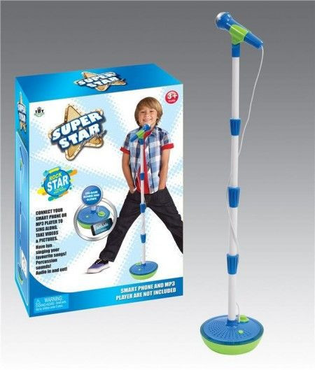 Dečija igračka mikrofon sa stalkom i karaoke set SuperStar ( 982763 ) - Img 1