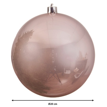 Dekordom novogodišnja dekoracija - hanging bauble 20cm 022474 - blush pink - kmg ( 043311 )