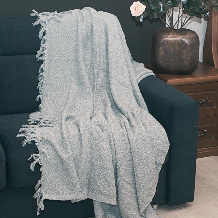 Dekordom prekrivač summer blanket solid 220x220 - grey ( 025259 )