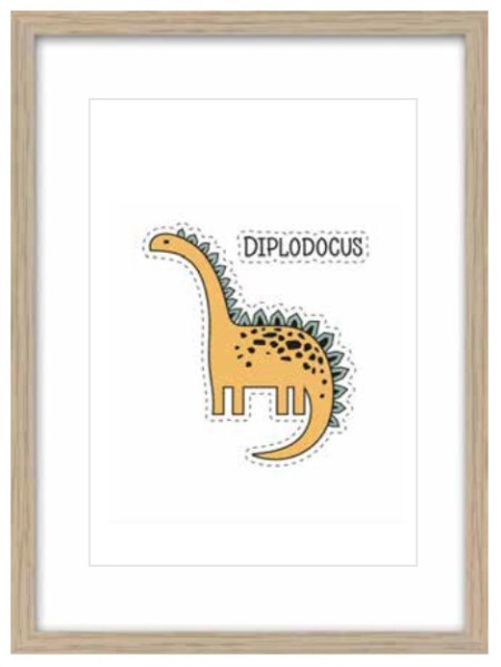 Dekordom slika kids 27x37 sa ramom - toir28237 - diplodocus ( 022883 )