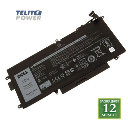 Dell baterija za laptop Latitude D5289 / K5XWW 7.6V 60Wh /7890mAh ( 2918 ) - Img 1