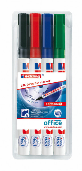 Edding CD marker E-8400 0,5-1mm, set 1/4 ( 08M8400Q )