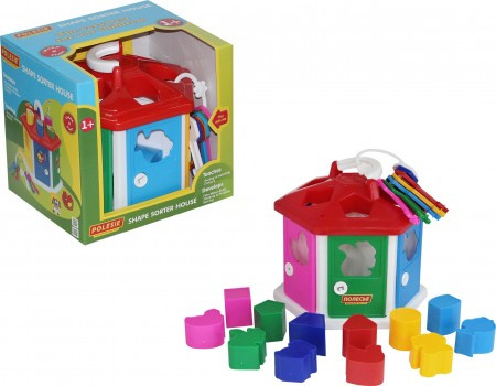 Edukativna igračka pogodi oblik - šarena kućica ( 006011 ) - Img 1