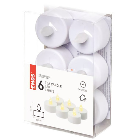 Emos LED dekoracija - 6x čajne svećice bele, enterijer, vintage dccv11 ( 2886 ) - Img 1