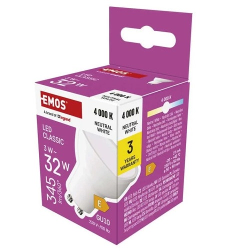 Emos zq8e13 sijalice Led sijalica classic mr16 3w(32w) 345 lm gu10 nw ( 3436 )