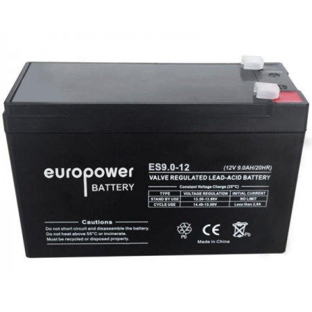 Europower UPS battery europower ES12-9 12V 9Ah - Img 1