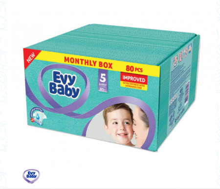 Evybaby pelene box 5 junior 12-25kg 80kom ( A002788 )