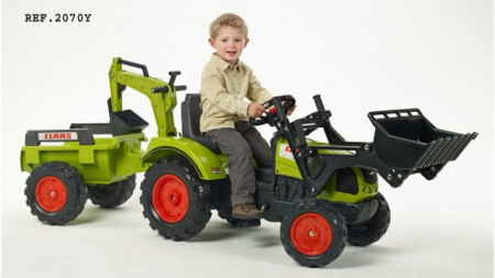 Falk Toys Traktor na pedale sa prikolicom i kašikom 2070Y - Img 1