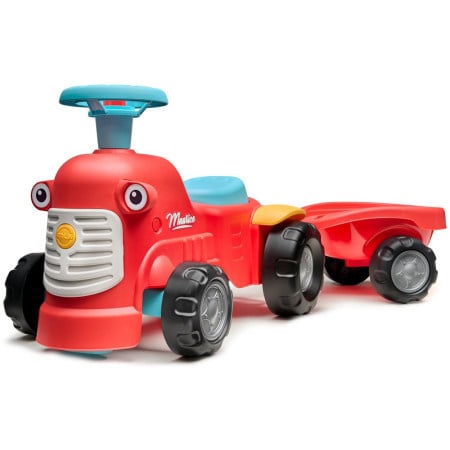 Falk traktor za decu sa prikolicom,maurice crveni ( A081697 )