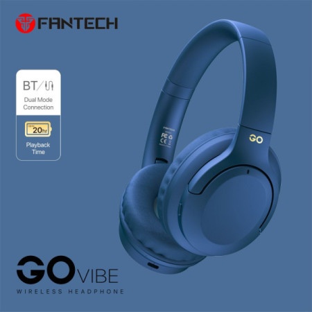 Fantech wh05 bluetooth slušalice go vibe plava