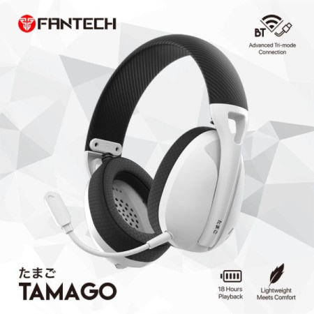 Fantech whg01 bluetooth slušalice tamago space edition bele