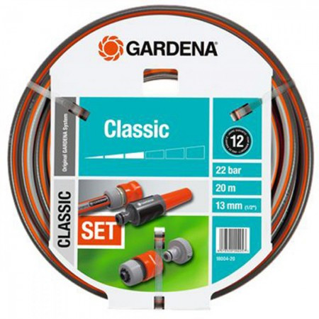 Gardena set crevo classic 20m 1/2&quot; + nastavci + prskalica ( GA 18004-20 ) - Img 1