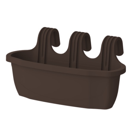 Gardino-zardinjera nica 38x18x24,5h moka ( 34505 )