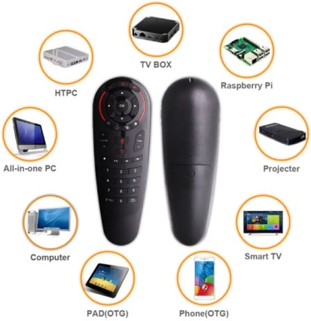 Gembird GMB-G30S Air Mouse Wireless Keyboard - Voice Universal Remote Control Gyro for Android tv box PC