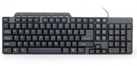 Gembird multimedijalna tastatura US layout black USB(290) KB-UM-104 **