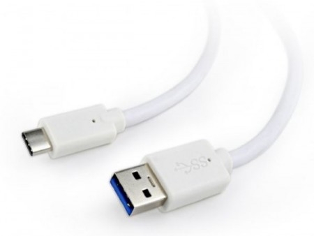 Gembird USB 3.0 AM to type-c cable (AM/CM), 1.8 m, white ( CCP-USB3-AMCM-6-W )