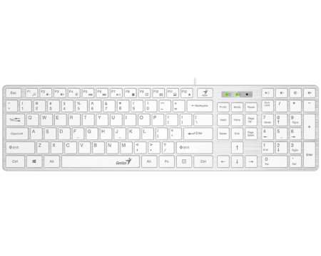 Genius SlimStar 126 USB US bela tastatura - Img 1
