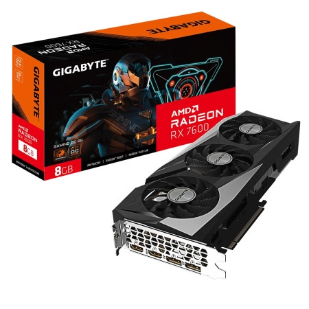 Gigabyte gv-r76gaming oc-8gd amd radeon rx 7600 8gb 128bit Svga pcie ( 22368 )
