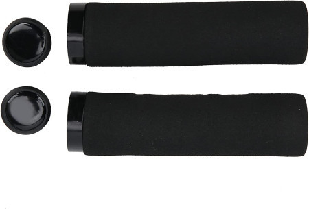 Gripovi pena, pakovanje u kesici, crni sa crnim lock-om ( BIKELAB-051-B/H23-4 )