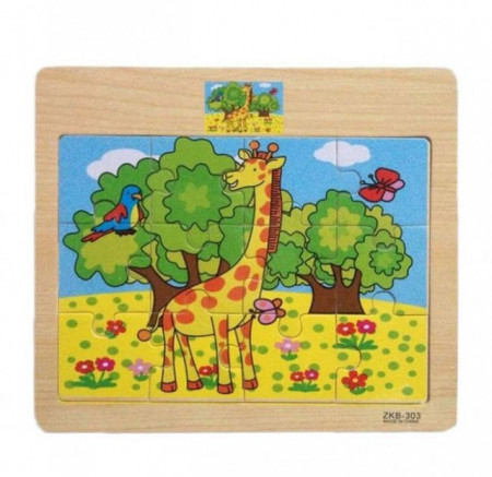 Hk Mini igračka drvena slagalica žirafa ( 6261918 ) - Img 1