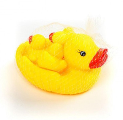 Hk Mini igračka gumena patka i pačići u mreži ( A012188 )