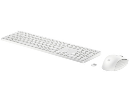 HP tastatura+miš 650bežični set/4R016AA/ bela ( 4R016AA )