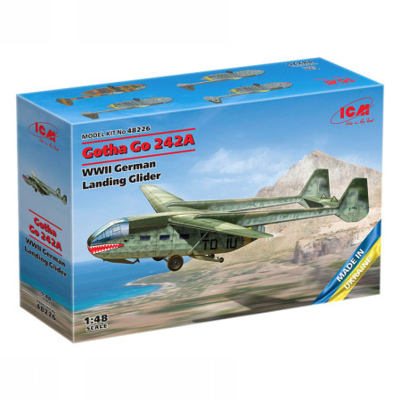 ICM Model Kit Aircraft - Gotha Go 242A WWII German Landing Glider 1:48 ( 060924 )  - Img 1