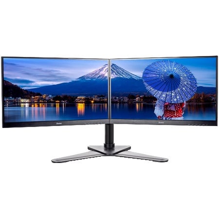 Iiyama e2783qsu-b1 xu2495wsu-b1 xub2495wsu-b1 ds1002d-b1 - stand - for 2 monitors (adjustable arm)black screen size: 10"-30" ( DS1002D-B1