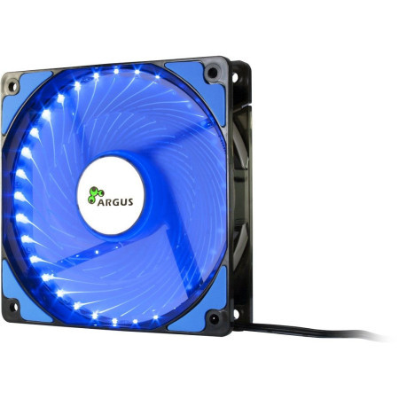 InterTech fan argus L-12025 BL, 120mm LED, blue ( 1737 )