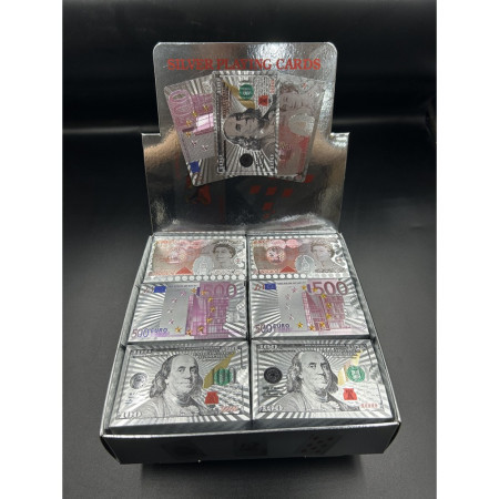 Joker, karte za igru, papir, srebrne, 87x57mm, miks ( 711101 )