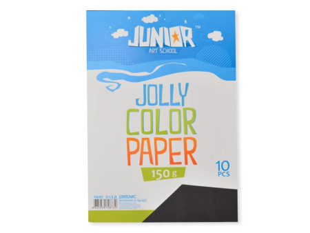 Jolly papir u boji, crna, A4, 150g, 10K ( 136251 ) - Img 1