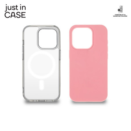 Just in case 2u1 paket pink za iPhone 15 pro ( MAGPL113PK ) - Img 1