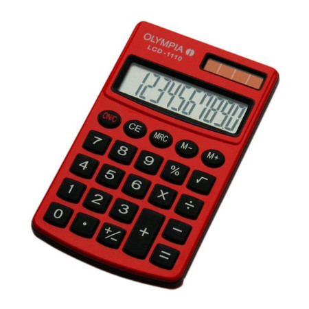 Kalkulator LCD 1110 Olympia, crvena ( 495031 ) - Img 1