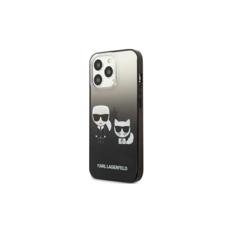 Karl Lagerfeld futrola za iPhone 13 pro black karl &amp; choupette gead gradient ( GSM114872 ) - Img 1