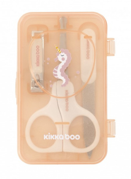 KikkaBoo manikir set za bebe 3 dela Sea Horse Orange ( KKB40058 )